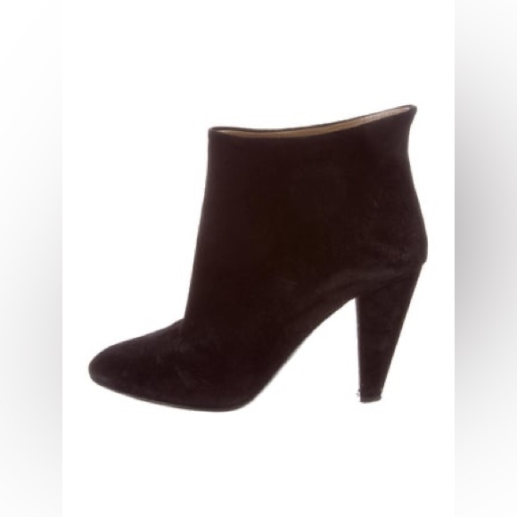 Jill Stuart women black suede heel boots US 8 - Picture 10 of 12